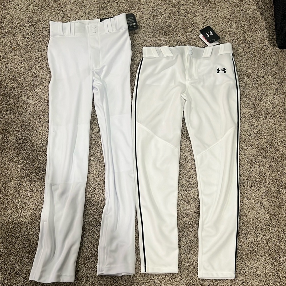 2 NWT youth large baseball pants